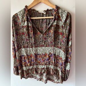 Everleigh Multicolor Bohemian Blouse S